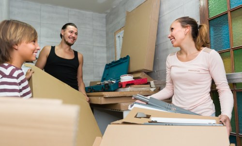 Removal company team helping with house move in Richmond