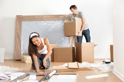 Flat removals with careful handling in a Richmond apartment building