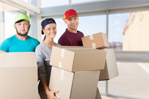 Professional movers handling a commercial relocation in Richmond