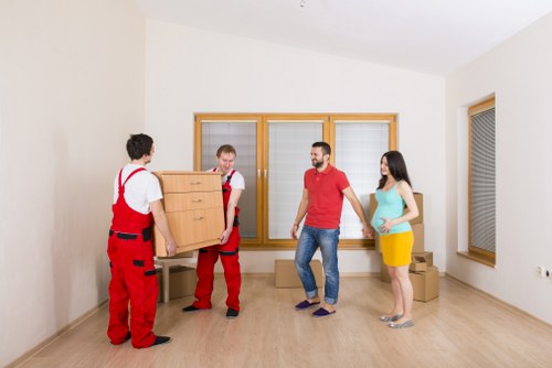 Professional removal crew loading a van for a Richmond move
