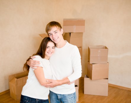 Commercial moving team preparing a Richmond business relocation