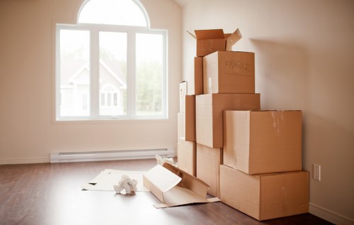 Local Richmond movers packing office equipment and files