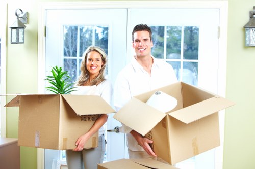 Moving day essentials and packed boxes prepared for removals in Richmond
